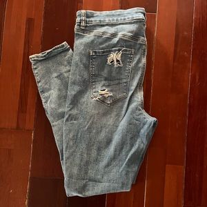 Light wash Curvy Hi Rise Skinny Jegging👖